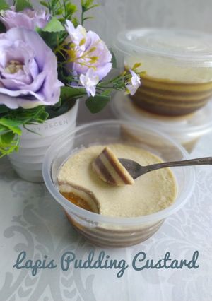Foto resep Lapis Pudding Custard