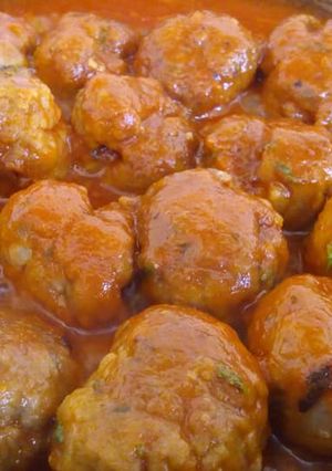 Una foto de Albóndigas en salsa de tomate
