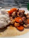 Poulet thaï aux noix de cajou au cookeo