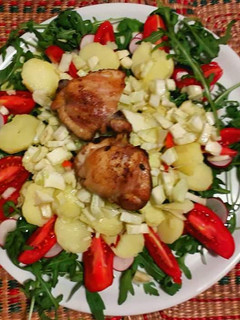 Una foto de Pollo soazado en versión veraniega