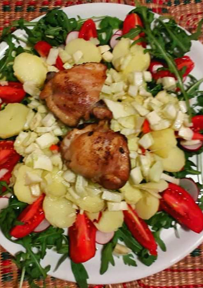 Una foto de Pollo soazado en versión veraniega