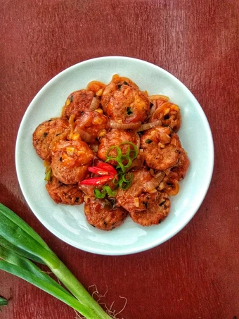 Cara Gampang Membikin Resep Perkedel Tahu Saus Asam Pedas yang Uenak Anti Ribet, Bikin Ngiler