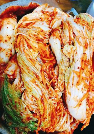 Hình của món Kim chi cải thảo.