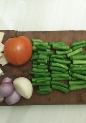 Foto resep Tumis Tempe dan Kacang Panjang Simpel