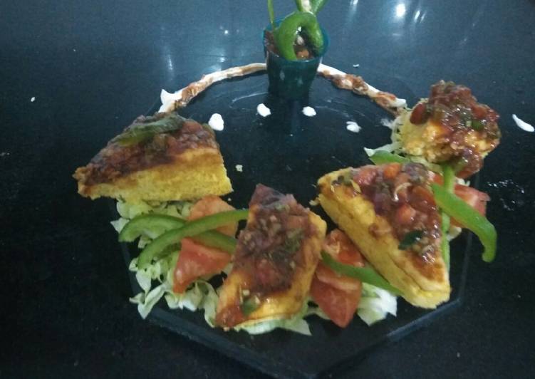 Dhokla e salsa