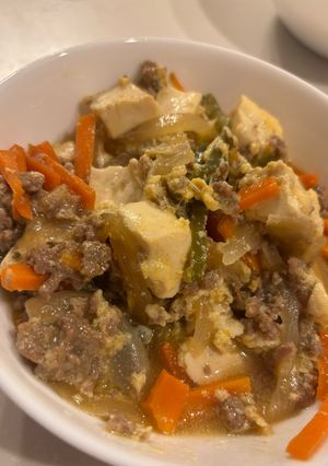A picture of Our Family's Mapo Tofu.