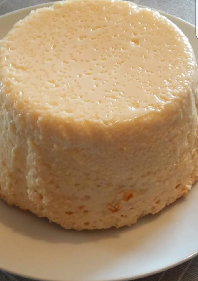 Una foto de Flan de requesón 