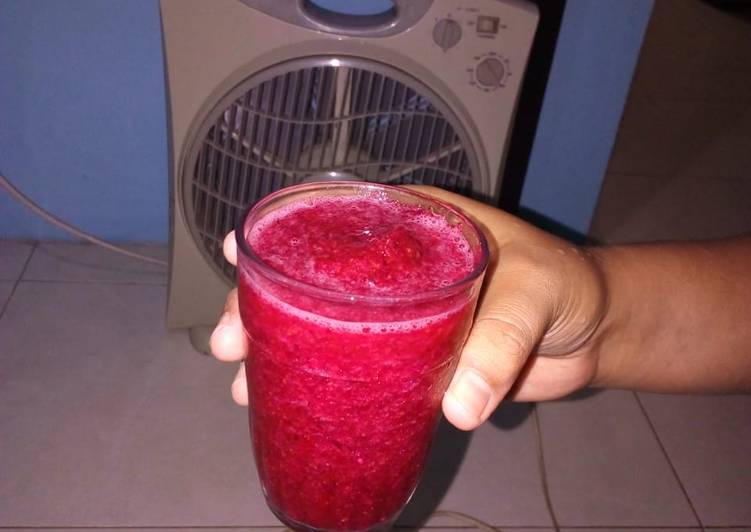 Bagaimana Membuat Monster Red #jus fasting recipe yang Bikin Ngiler
