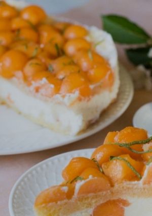 Sárgadinnye torta recept fotója