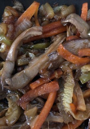 Foto principal de Verduras con setas y salsa de soja