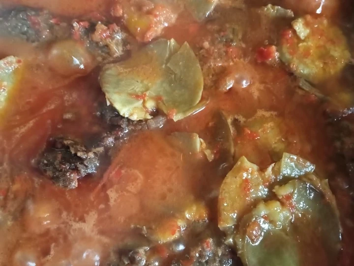 Langkah Gampang Membikin Resep Dendeng lambok jengkol balado (Perdana resep) yang Uenak Anti Ribet, Uenak Banget