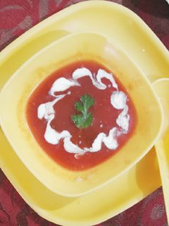 गाजर और टमाटर का सूप (gajar aur tamatar ka soup recipe in Hindi) रेसिपी मुख्य फोटो