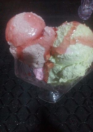صورة لوصفة مثلجات منزلية احسن من المحلات 😘🍦🍦🍦🍦