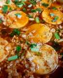 Đậu hũ trứng rim thịt