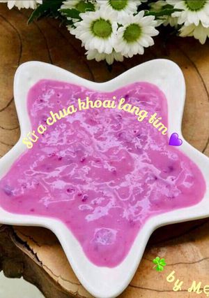 Hình của món Sữa chua khoai lang tím.