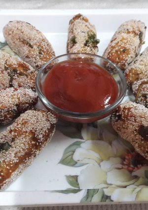 A picture of Veg Kabab.
