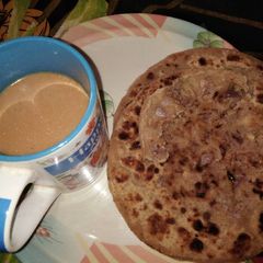 Payaj ke chatpate parathe A picture of Payaj ke chatpate parathe.