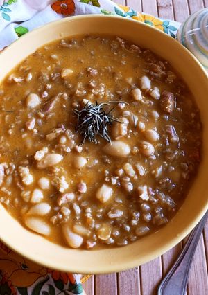 Foto di Zuppa di farro e fagioli