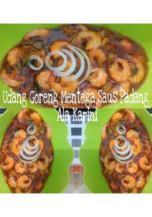 Foto resep Udang Goreng mentega saus padang