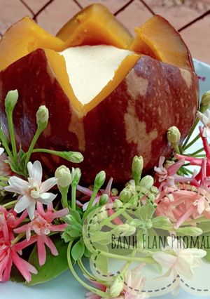 Hình của món Bánh Fan phomai bí đỏ.