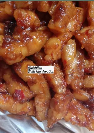 Foto resep Orek tempe pedas manis