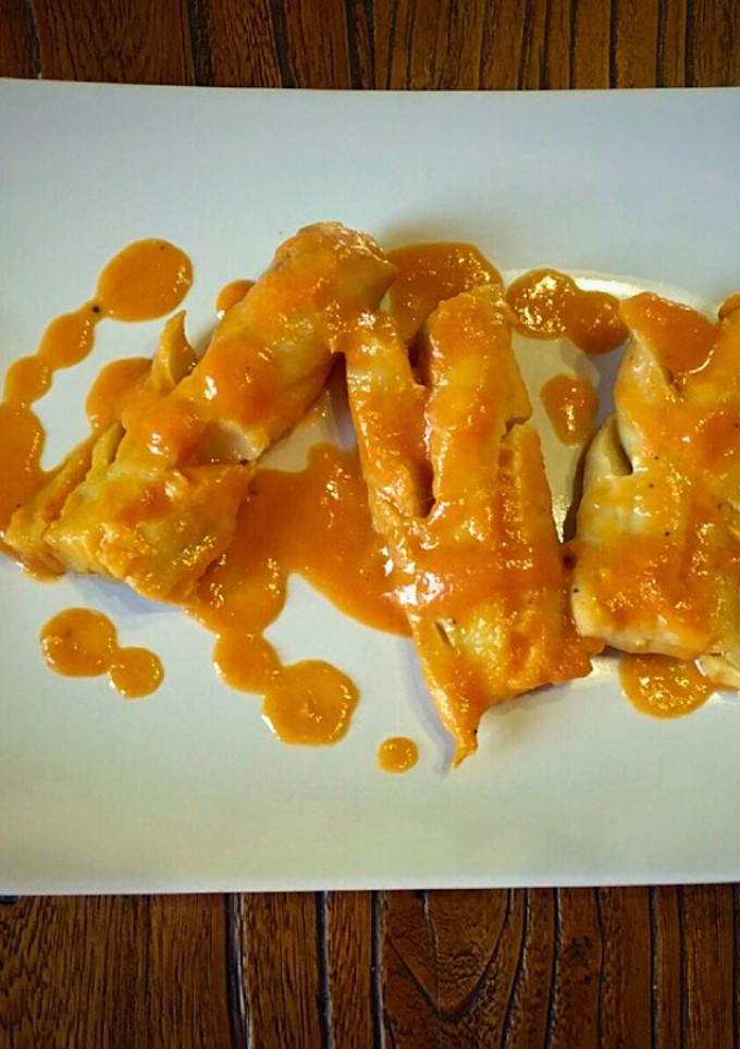 Una foto de Filetes de abadejo en salsa de leche