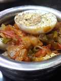 Spring onion egg roast