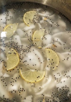 Foto resep Es kelapa muda lemon