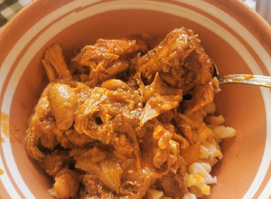Kakaspörkölt (bográcsban) recept fotója