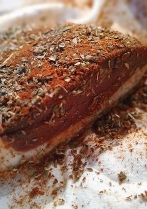 Une photo de Magret de canard séché