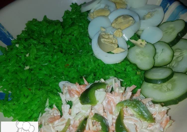 Greenish and salad