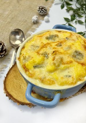 Une photo de Polenta gratinée au gorgonzola