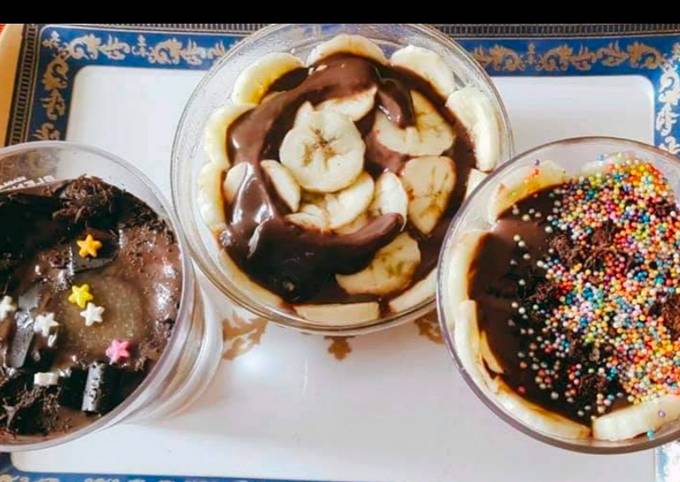 How to Cook Banana chocolate pudding