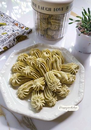Foto resep Cookies / Semprit Jelarut (rasa matcha)