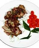 Ức vịt áp chảo