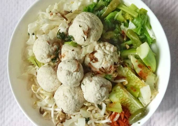 Bakso Ayam Tahu big portion 😝 #626 kcal #menudiet