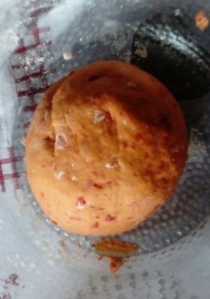 Une photo de Pâtes aux poivrons sans oeufs