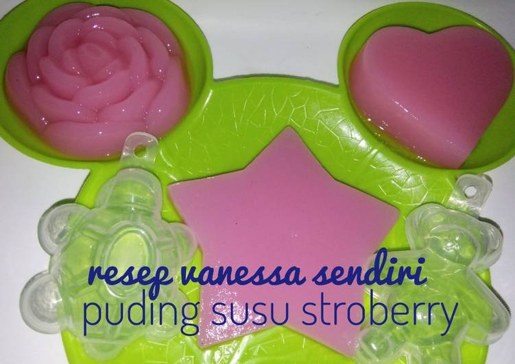 Puding Susu Stroberry