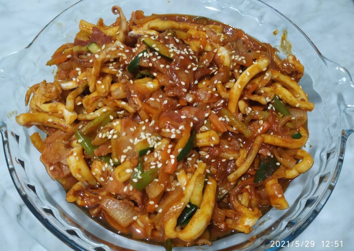 Cumi Pedas ala Korea