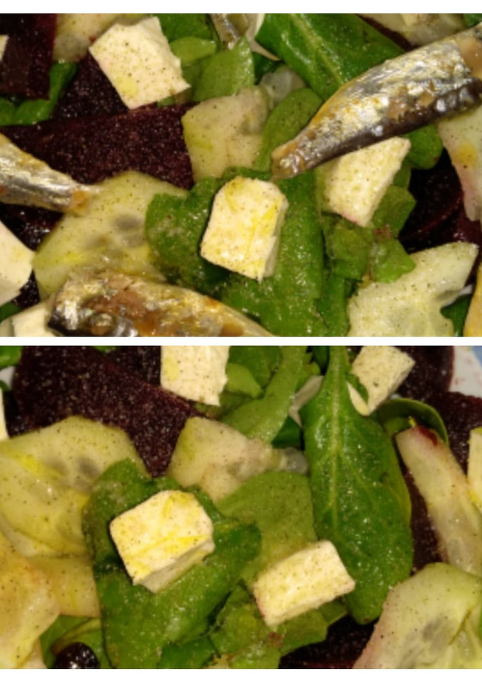 Una foto de Ensalada con quesitos