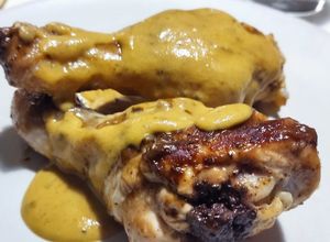 Foto di Cosce di pollo alla senape, limone e miele