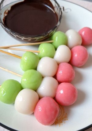 Foto resep Mochi Dango Saus Cokelat