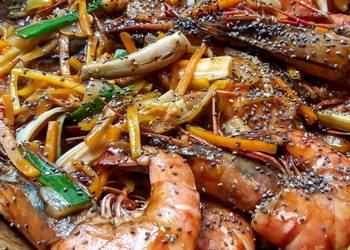 Cara Menyajikan Udang Asam Manis Cia Seed Sedap