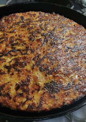 Una foto de Tortilla de zuchinis al horno