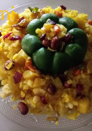 A picture of Vegetables poha.