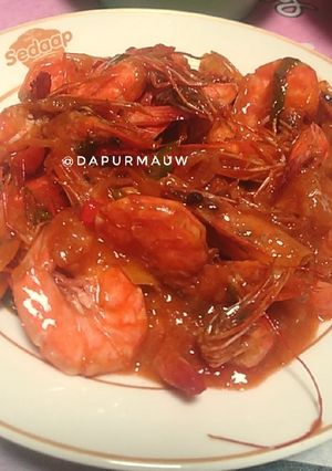 Foto resep (50) Udang Saus Padang