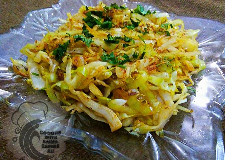 Steps to Prepare Any-night-of-the-week Cabbage bhujiya