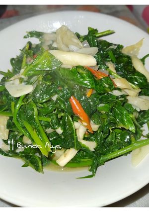 Foto resep Tumis daun pakis dan jamur