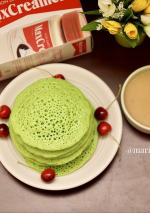Foto resep Serabi Pandan Saus Kinca Tanpa Santan
