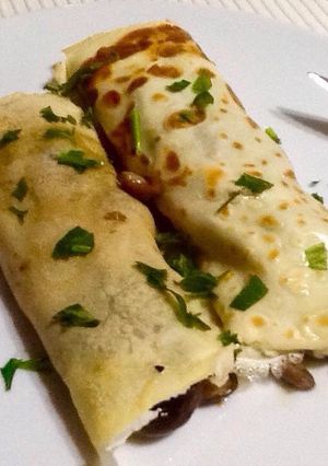 Foto principal de Crepes de setas y foie